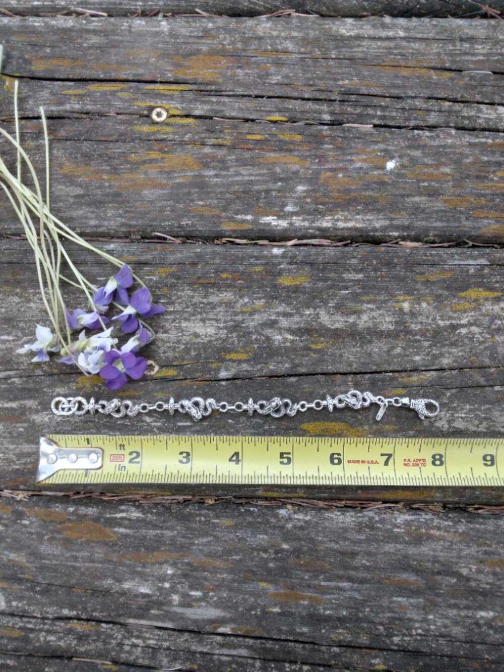 Artisan of Bali Sterling Silver Dragon Link Bracelet 7.5 Inches Adjustable - Picture 8 of 13